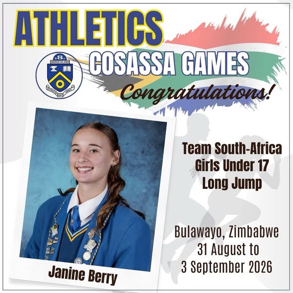 COSSASA Games - Hoërskool Marais Viljoen atlete na Bulawayo
