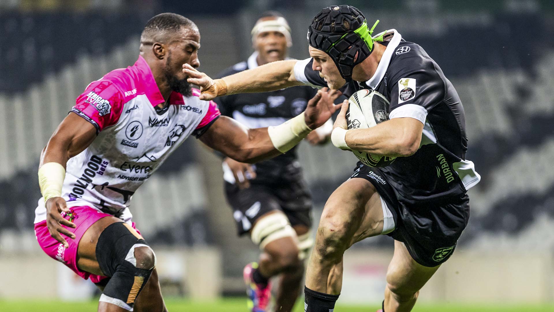 Lyle Matthews of Hollywoodbets Sharks during the Carling Currie Cup Premier Division match against Airlink Pumas.