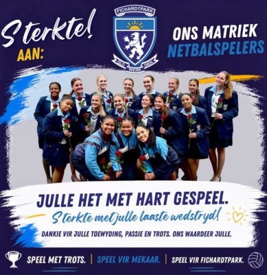 Fichies se matriek-netbalhelde groet met trots en nalatenskap
