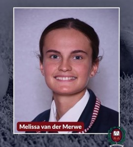 Bloemhof-leerder, Melissa, skitter op internasionale kriekettoer