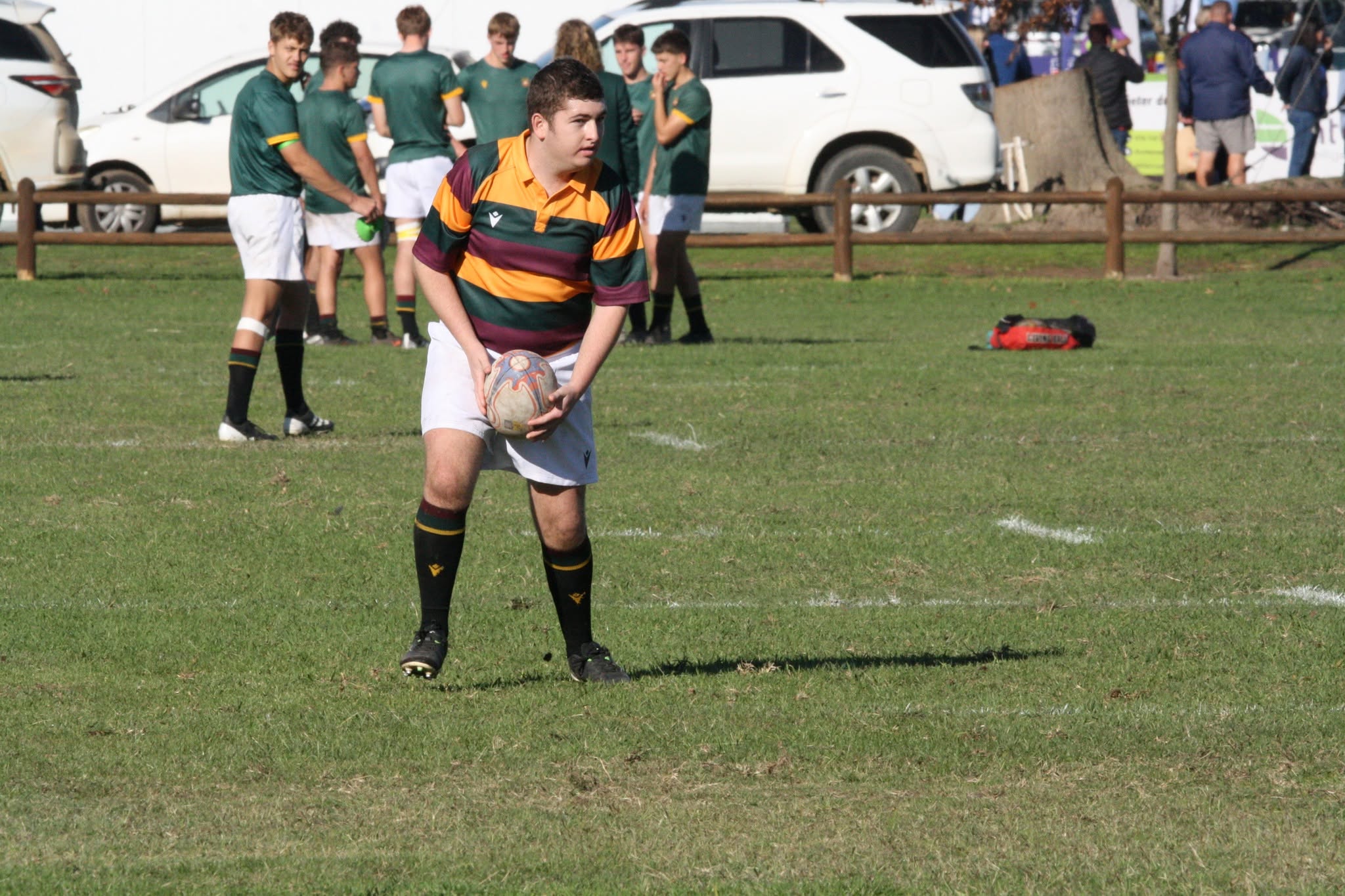 Niel Spamer scored his first try on Saterday during Paarl Gim's matchup with Rondebosch.