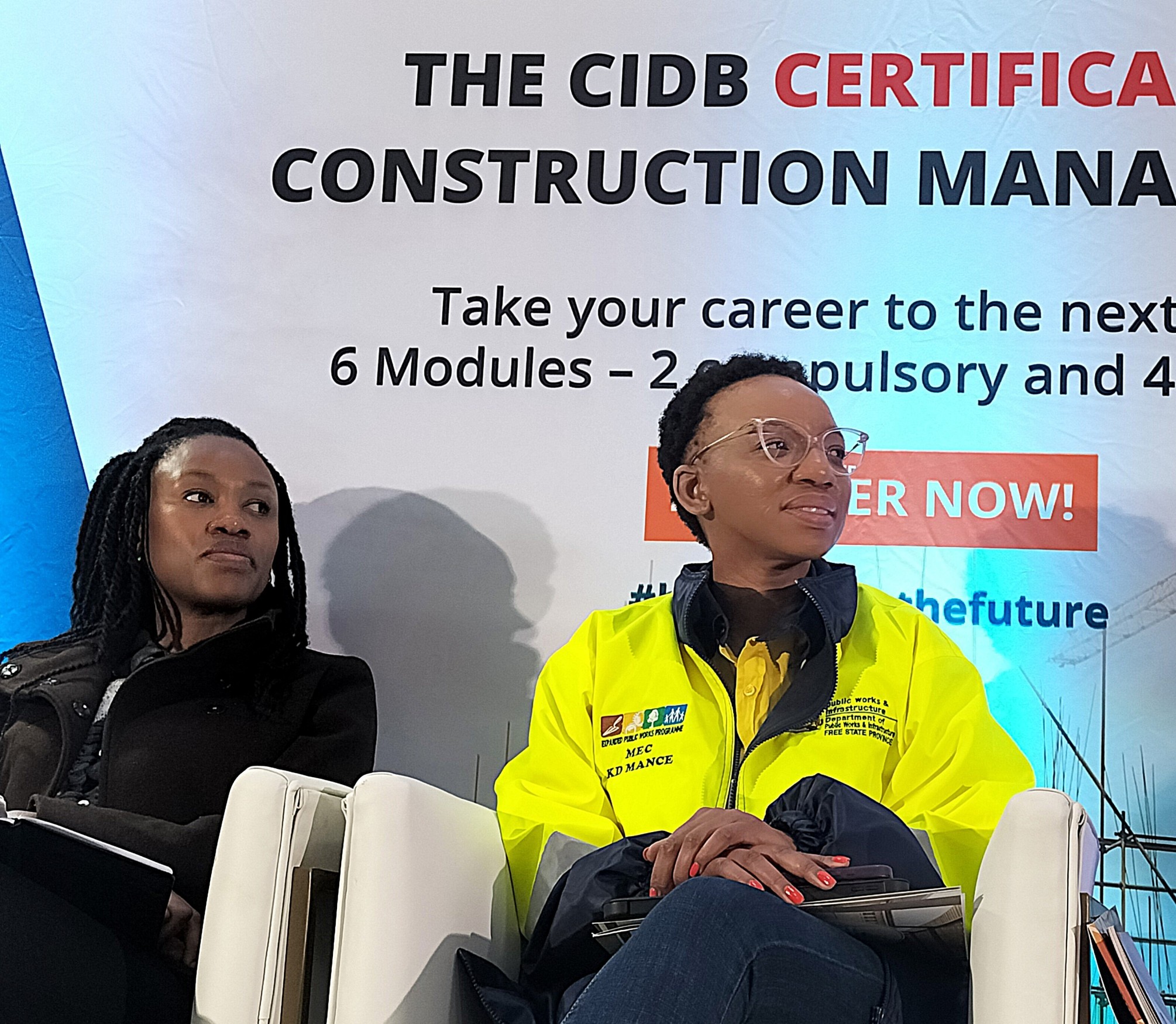Ntombi Nyaga, CIDB chief operations and Free State MEC for Public Works and Infrastructure, Dibolelo Mance