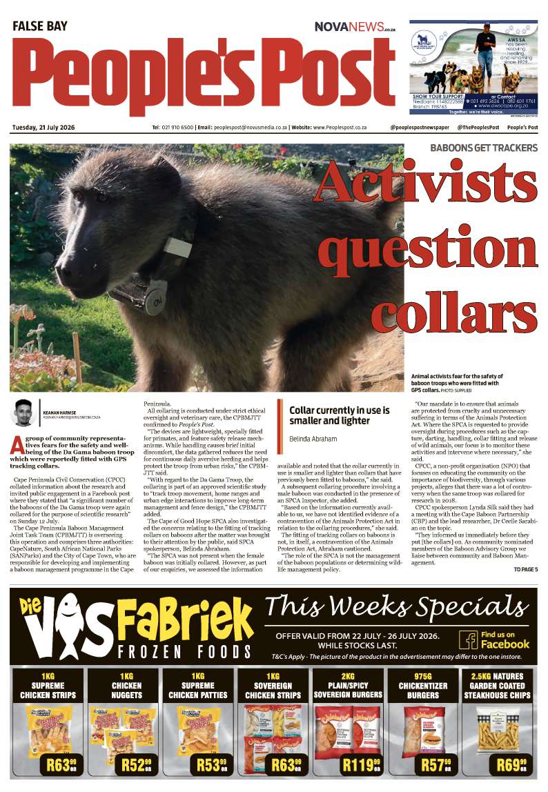 People’s Post False Bay E-edition 21 July 2026