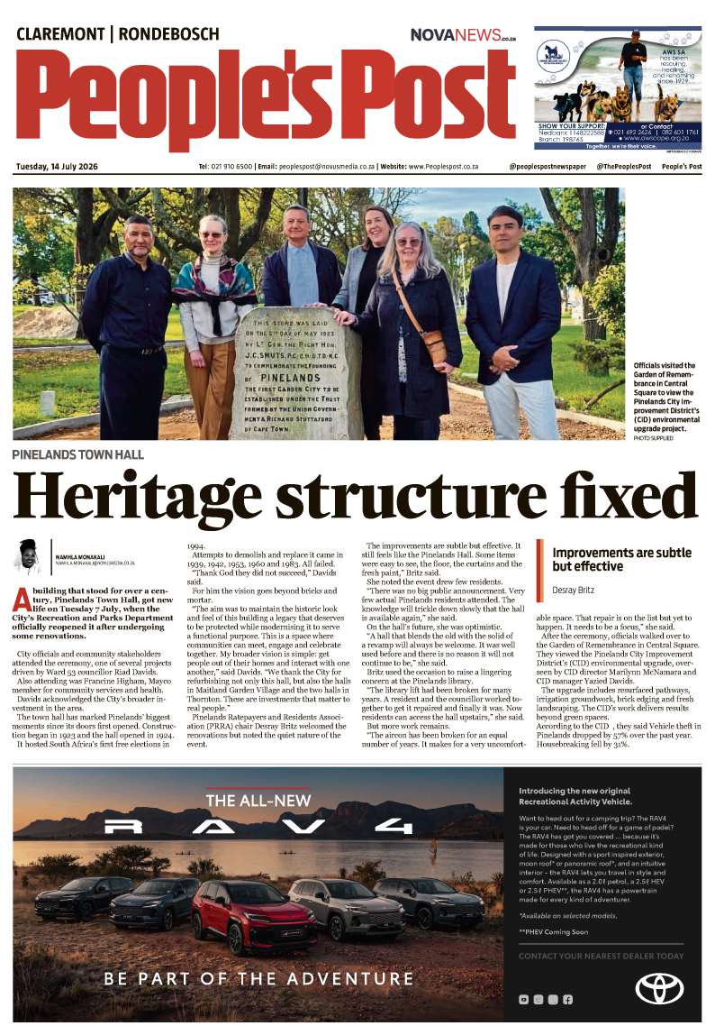 People’s Post Claremont/Rondebosch E-edition 14 July 2026