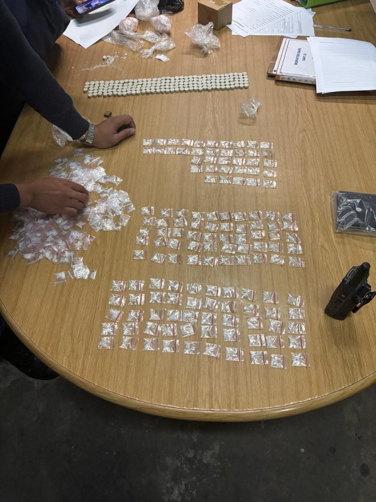 Police display drugs seized during separate operations in Despatch and Addo.