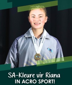 SA‑kleure vir Riana Schoeman in ACRO Sport