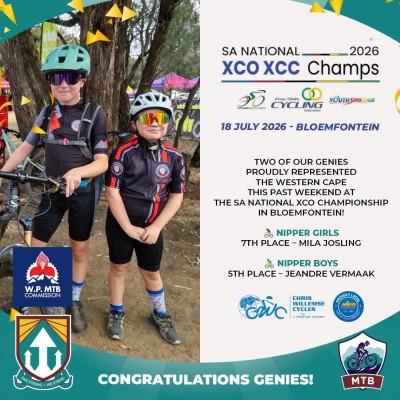 SA National XCO Championship -Western Cape Genies shine in Bloemfontein