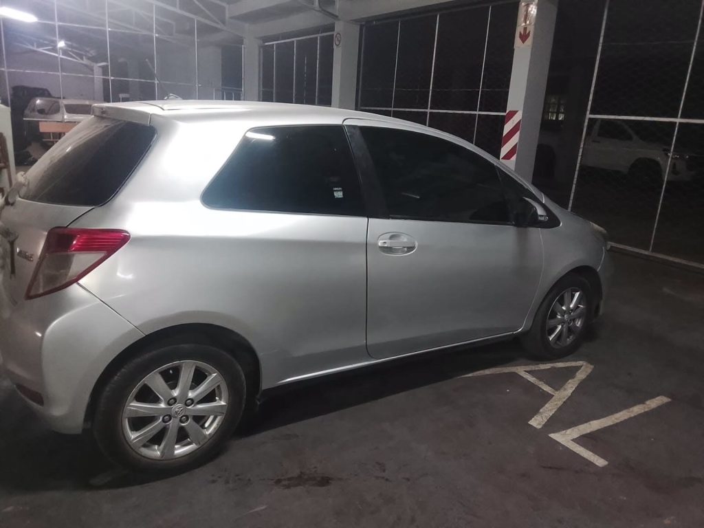 Toyota Yaris the suspect was driving 