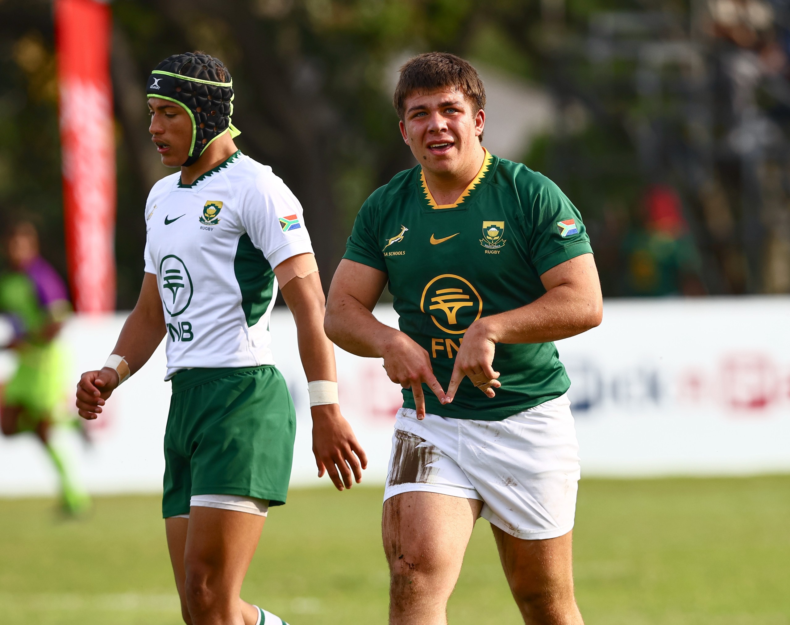 Try scorer Theo Boshoff of SA Schools U18 during the match between SA Schools Boys and SA Schools Boys 'A'