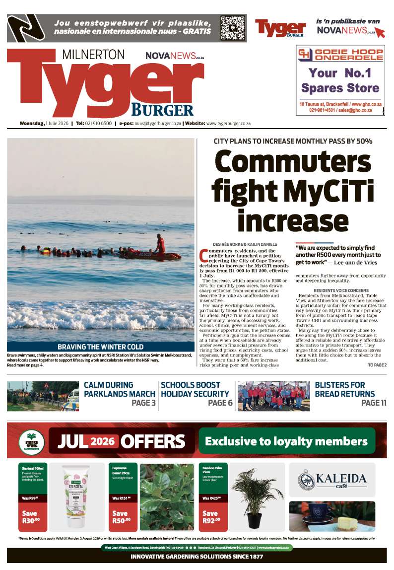TygerBurger | Milnerton | E-edition | 1 July 2026