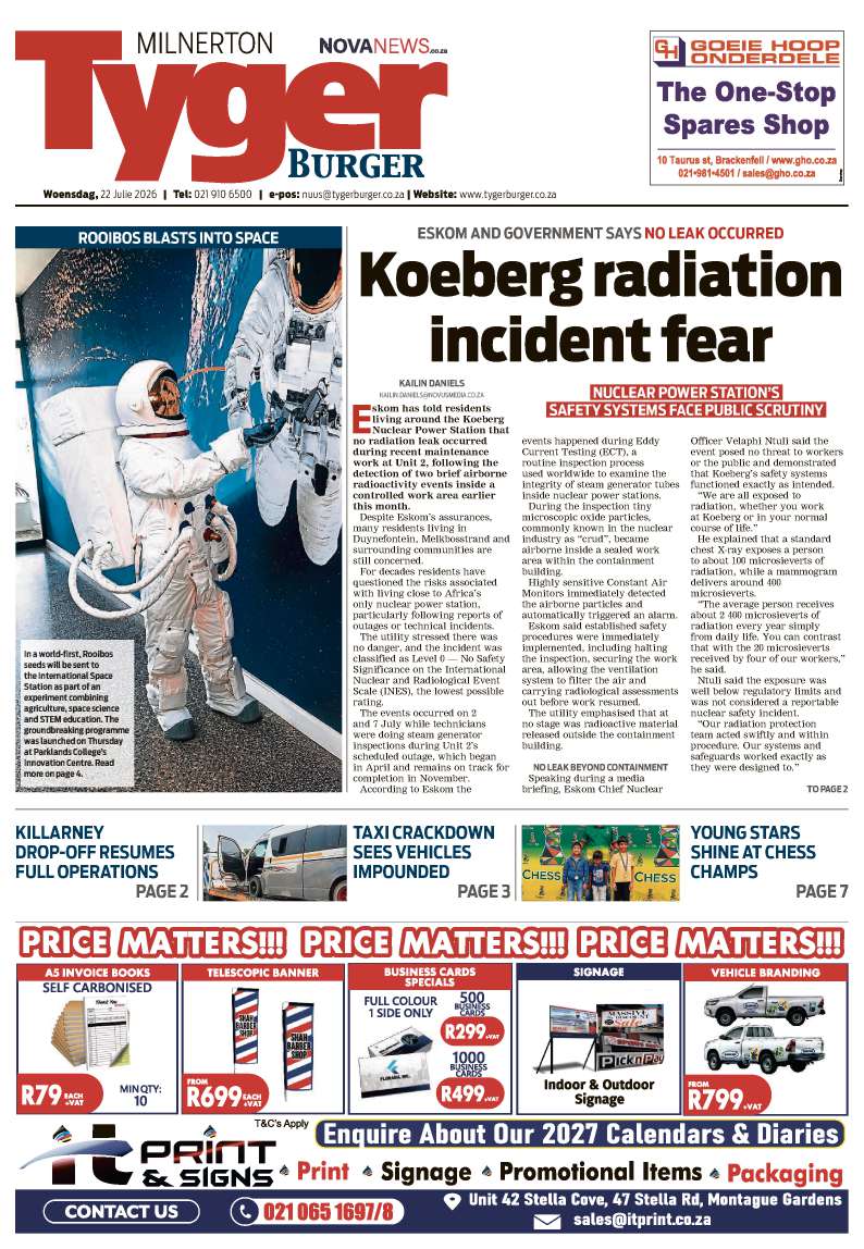 TygerBurger | Milnerton | E-edition | 22 July 2026