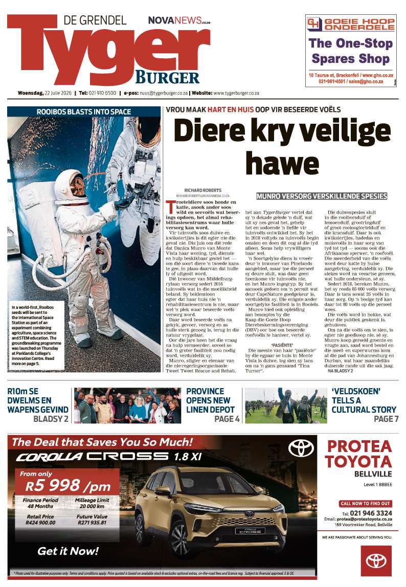 TygerBurger | De Grendel | E-edition | 22 July 2026