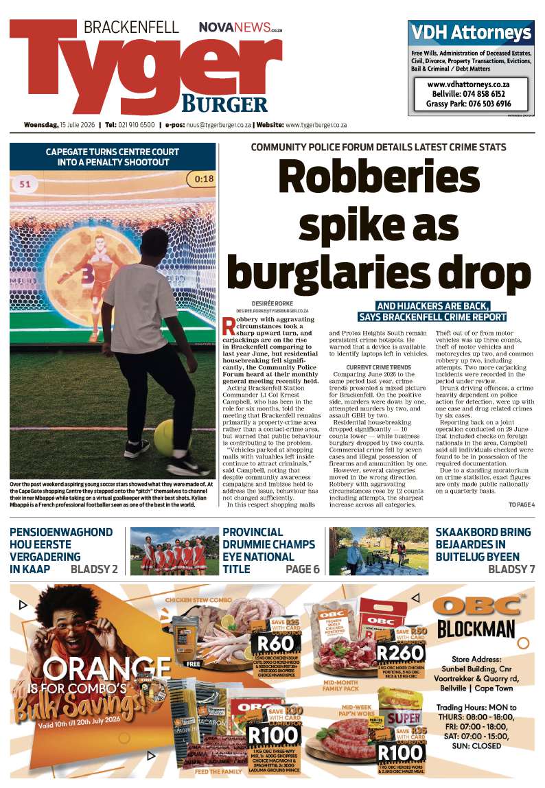 TygerBurger | Brackenfell | E-edition | 15 July 2026
