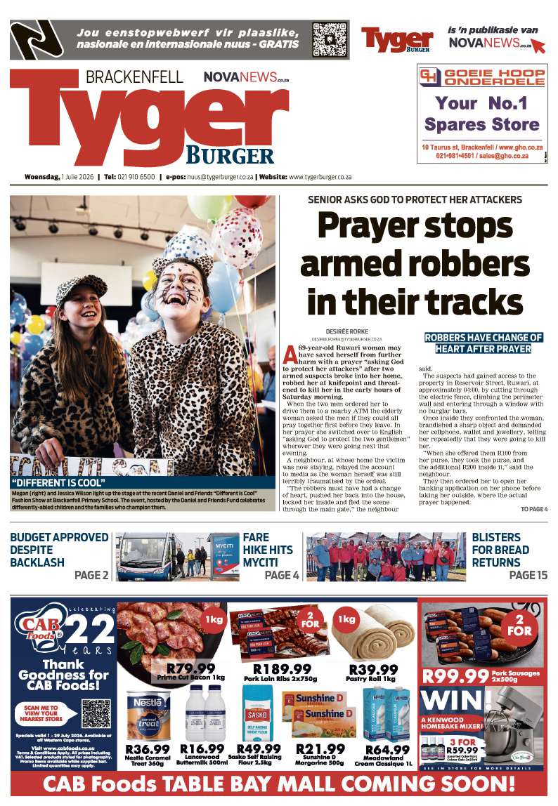 TygerBurger | Brackenfell | E-edition | 1 July 2026