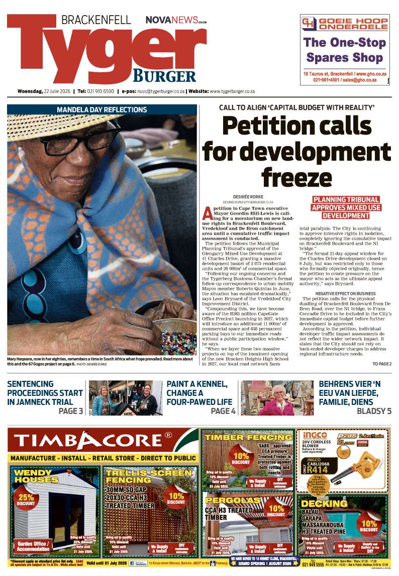TygerBurger | Brackenfell | E-edition | 22 July 2026