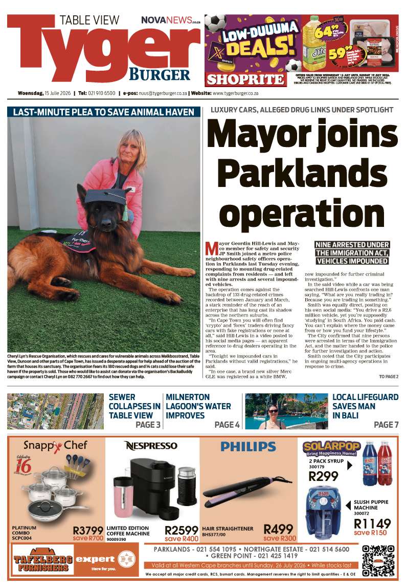 TygerBurger | Table View | E-edition | 15 July 2026