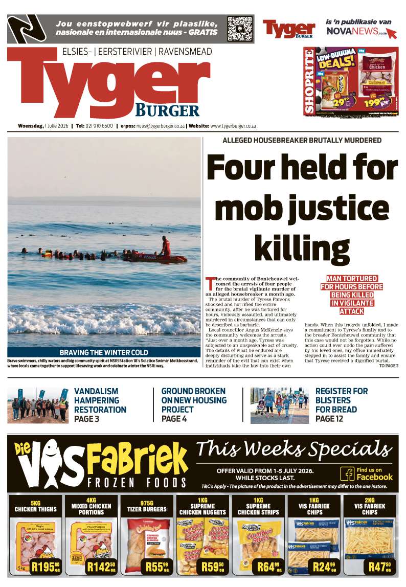 TygerBurger | Elsies/Eersterivier/Ravensmead | E-edition | 1 July 2026