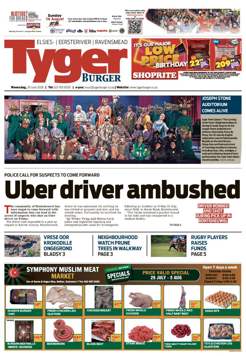 TygerBurger | Elsies/Eersterivier/Ravensmead | E-edition | 29 July 2026