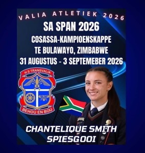 Chantelique Smith skitter op Internasionale Atletiekverhoog