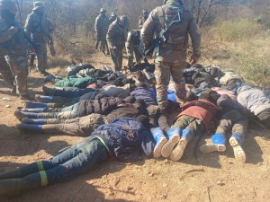 Weapons, ammunition seized as police arrest 217 illegal miners at Westonaria