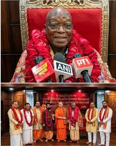 A controversial meeting between Jacob Zuma and AJ Gupta at a Hindu temple in India has sparked controversy.