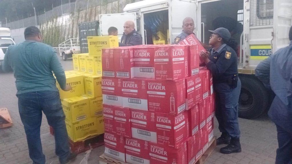 Illicit liquor valued at a staggering R12 million was seized.