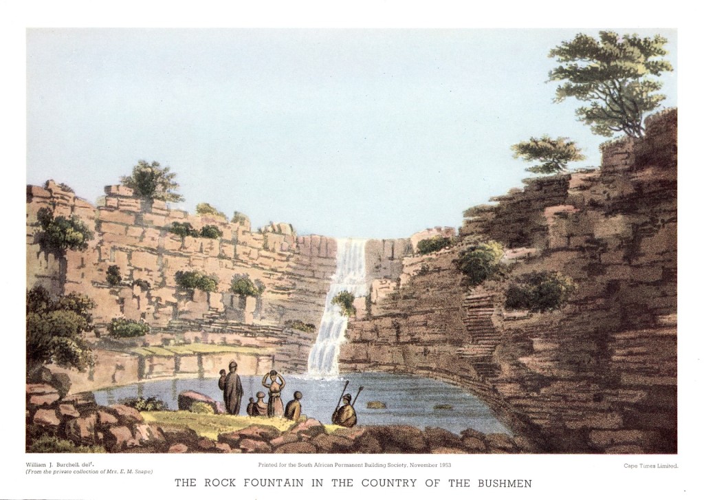 Die skets van William Burchell van naby Carnarvon. Hy beskryf dit so: In the evening we reached .