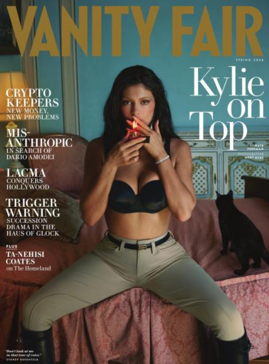 Kylie Jenner appeared on the cover of Vanity Fair smoking a cigarette.