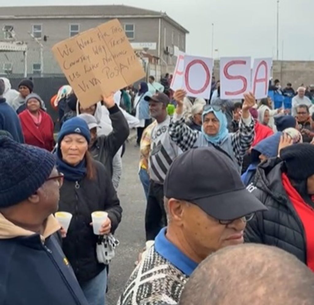 Pensioners are demanding a meeting with President Cyril Ramaphosa.