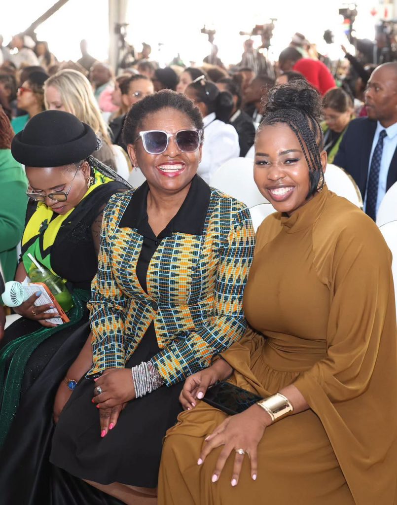 Minister in the Presidency Khumbudzo Ntshavheni (left) with Brigadier Dineo Mokwele. PHOTO: The Presidency of SA