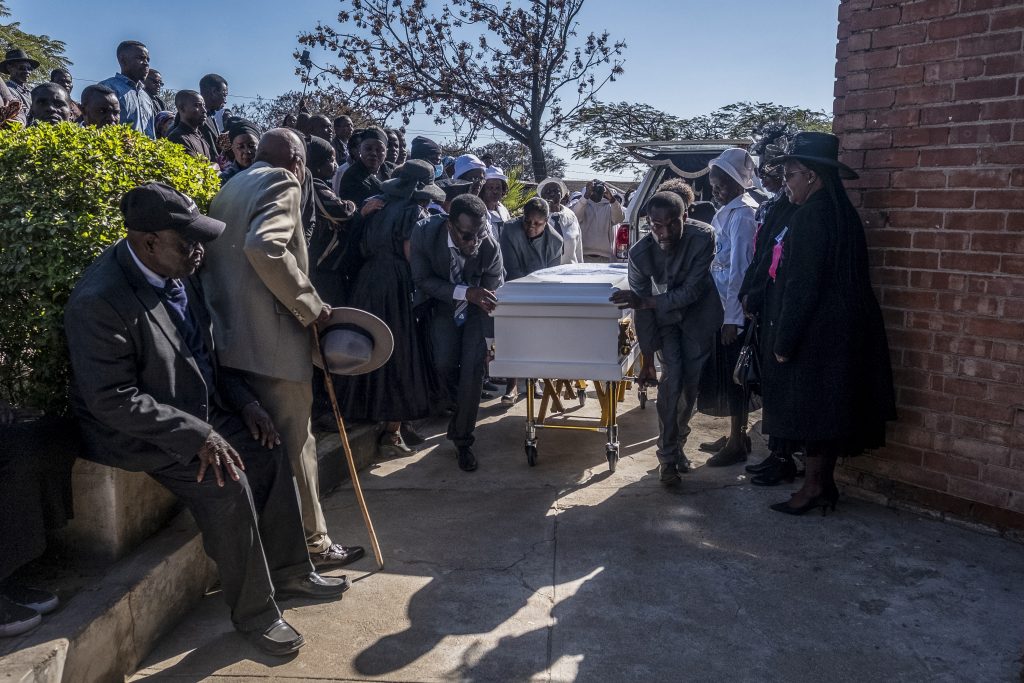 Nothabo Zandile Tshuma (42) and her daughters Nala (5) and Natalie (15) laid to rest in Zimbabwe.