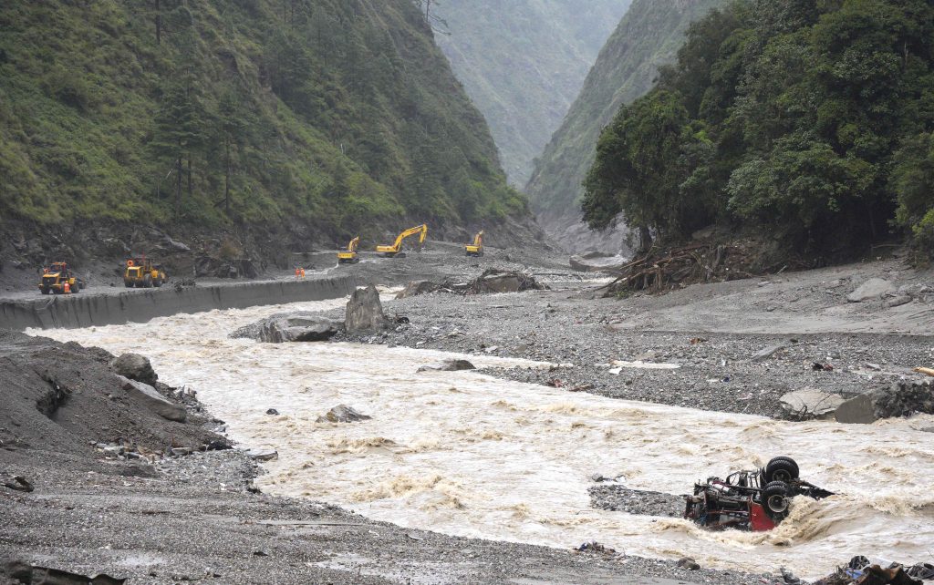 Nepal-Tibet floods.
