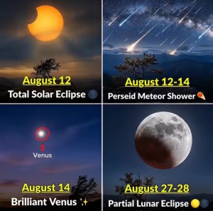 August offers spectacular skywatching opportunities