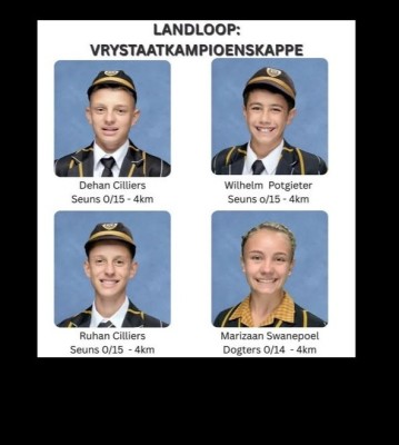 BVHS Landloopatlete: 12 Skitterende Sterre na SA’s