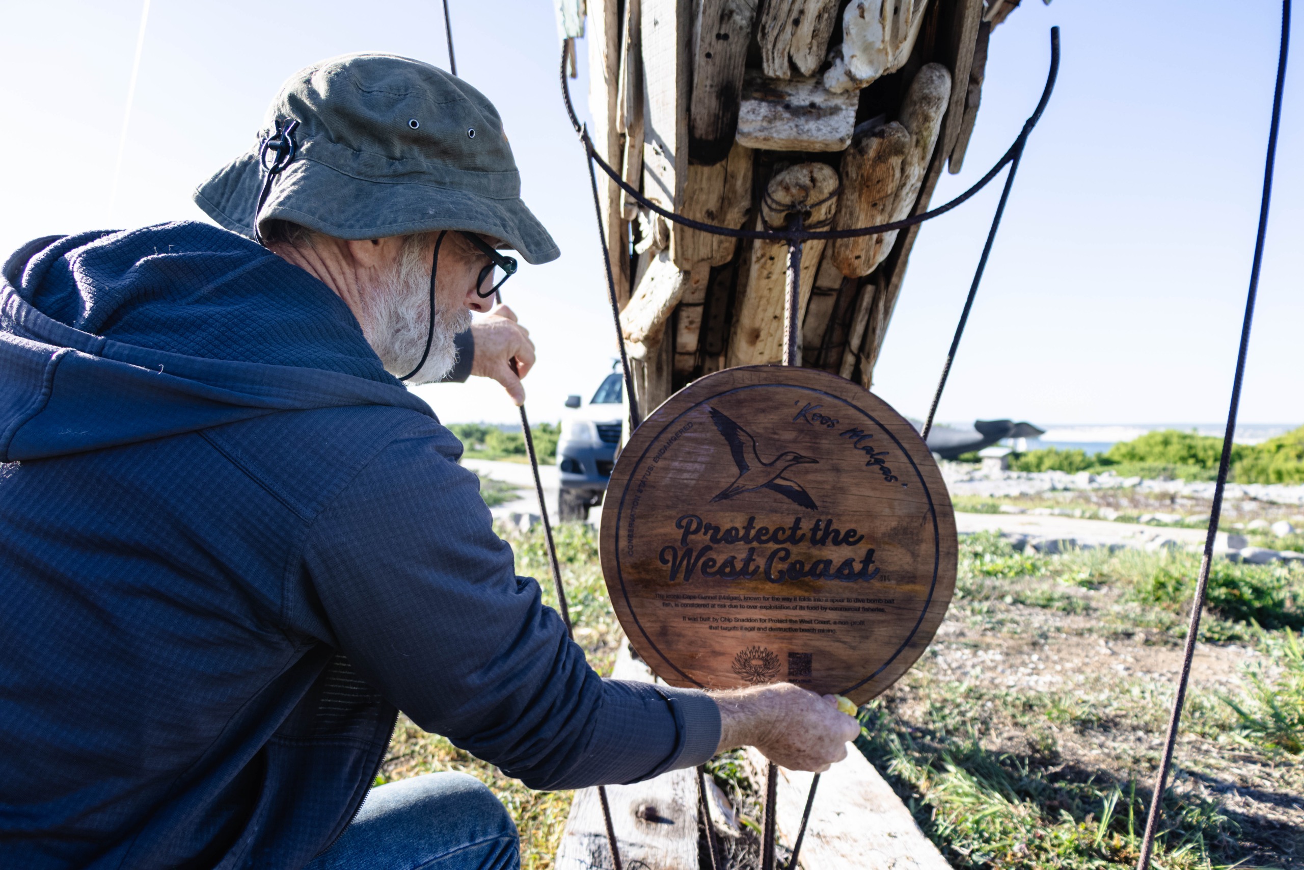 The Koos Malgas sculpture brings pride to the town of Lambert's Bay.
