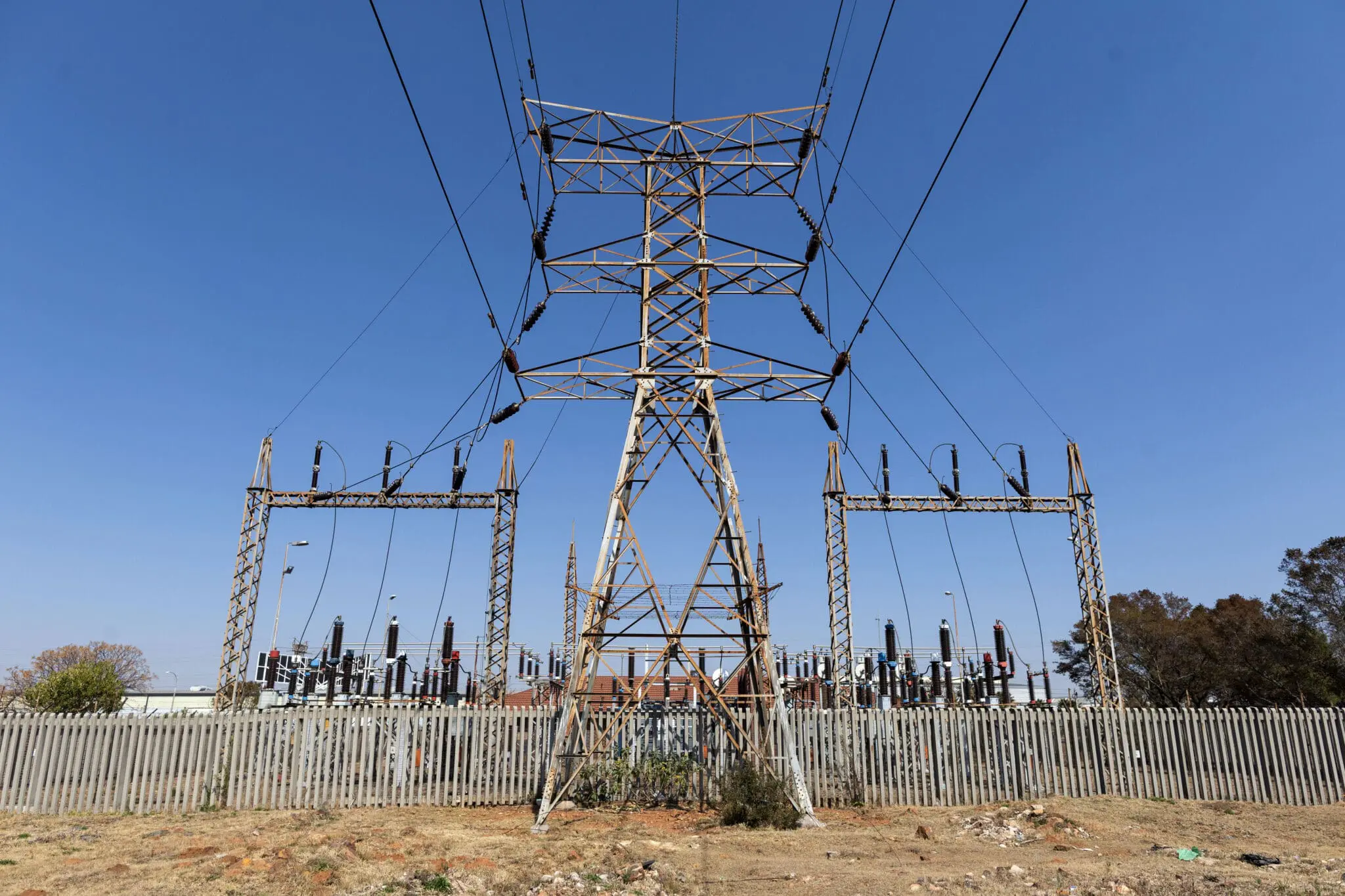The Robertville sub station which City Power say has been crippled due to damage.