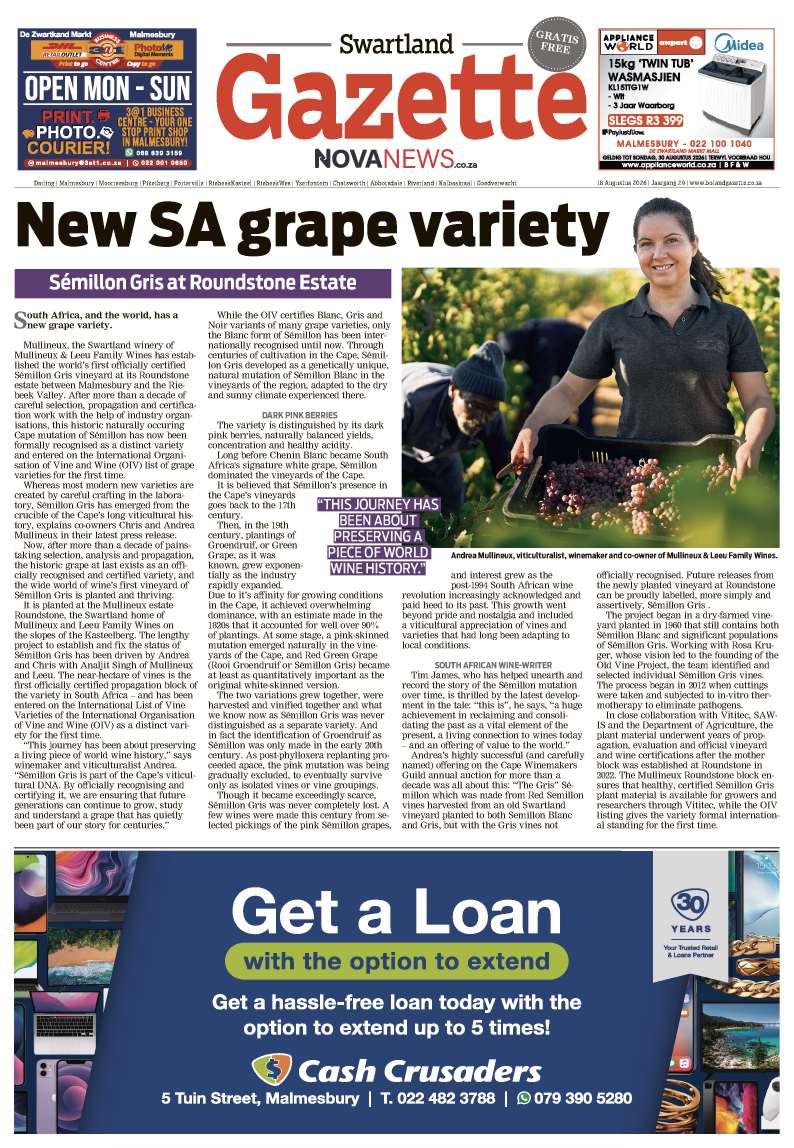 Swartland Gazette – E-edition  – 18 August 2026