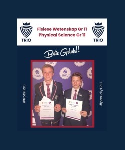 Wetenskapskonvensie – Hoërskool TRIO vier uitstaande prestasies