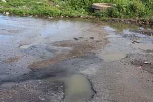 Raw sewage floods Gerald Smith yards, streets