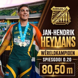 Oud-Helpmekaar atlete skitter op wêreldverhoog