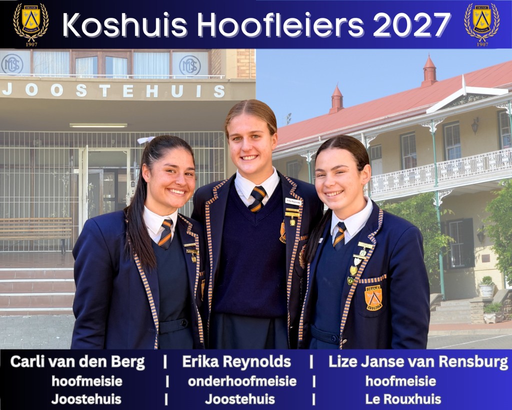 Hoofleiers en Koshuisleiers 2027 - Leierspanne gereed vir uitdaging