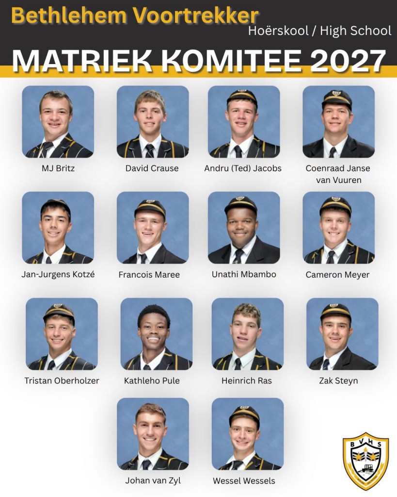 Matriekkomitee 2027 - Bethlehem Voortrekker Hoërskool