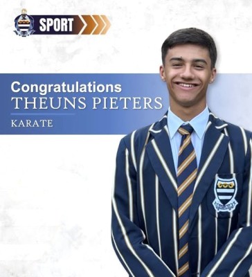 Silver medal for Theuns in Junior Kumite at the Karate SA Elite Championships