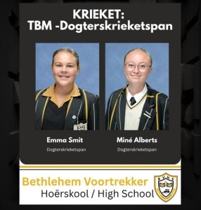 BVHS-leerders skitter in TBM-krieketspanne