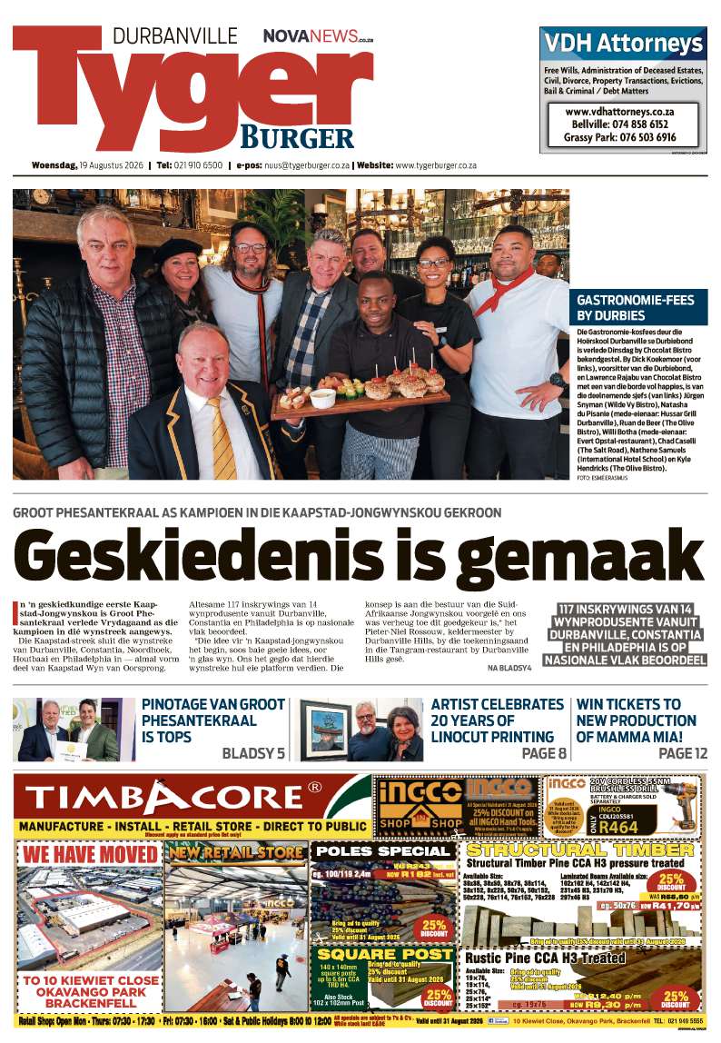 TygerBurger | Durbanville | E-edition | 19 August 2026