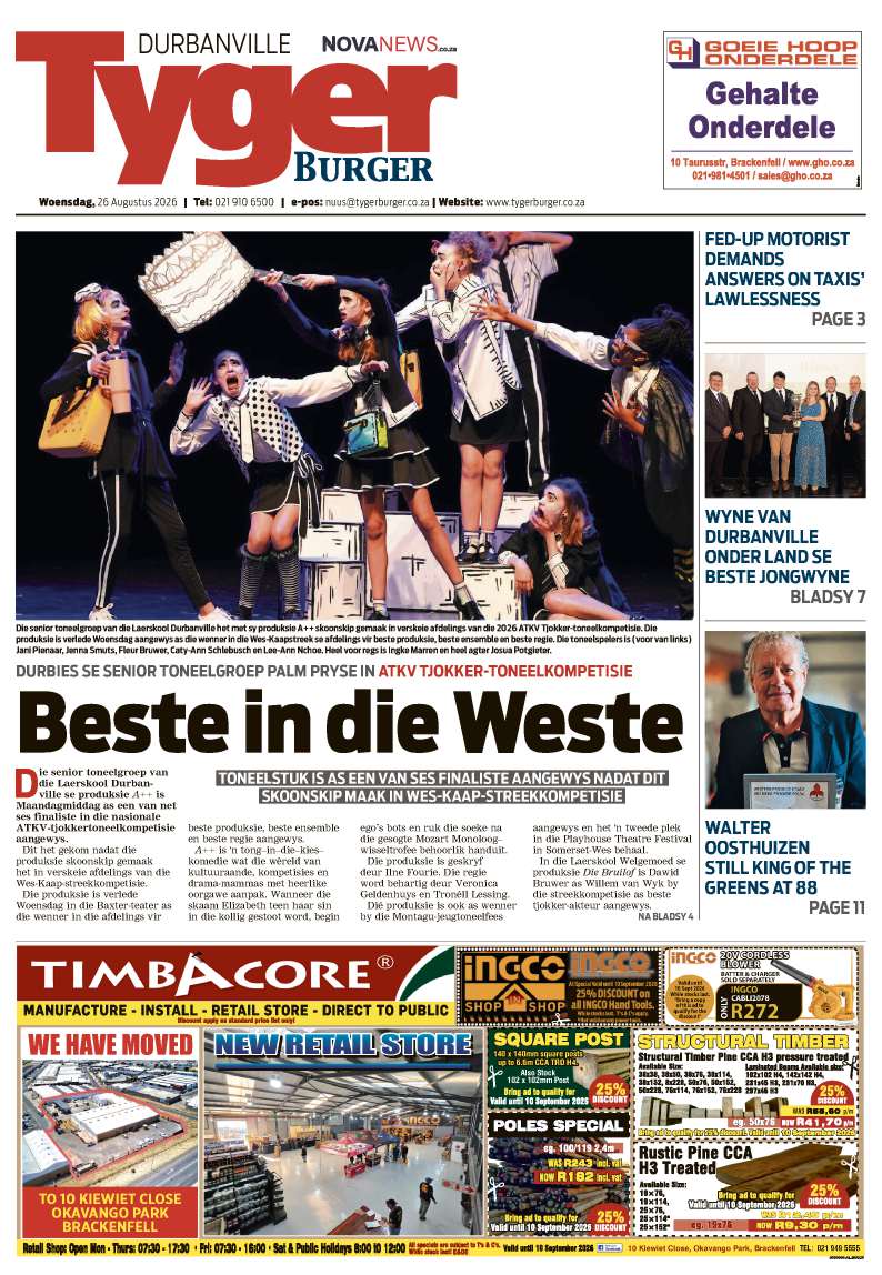 TygerBurger | Durbanville | E-edition | 26 August 2026