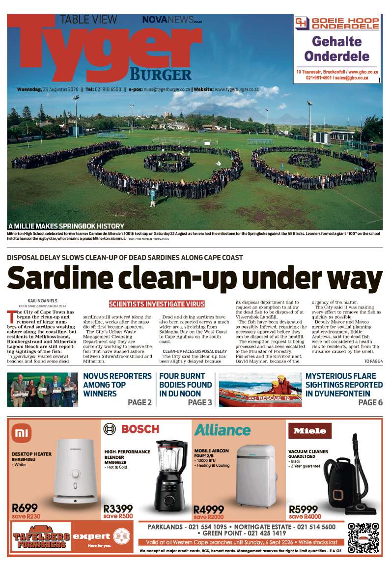 TygerBurger | Table View | E-edition | 26 August 2026