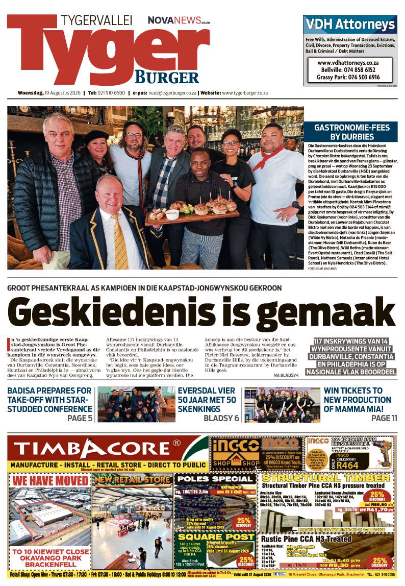 TygerBurger | Tygervallei | E-edition | 19 August 2026
