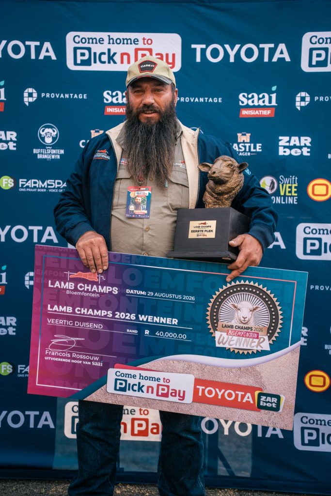 Paul van Rooyen was die Bloemfonteinse Lamb Champ.