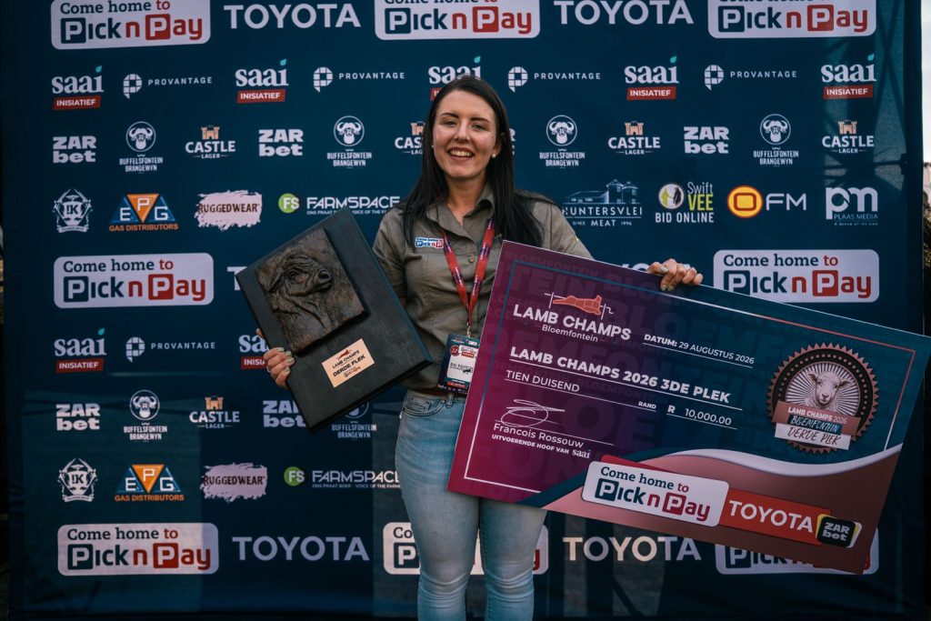 Janri Brits van Winburg was derde in Bloemfontein se Lamb Champs.